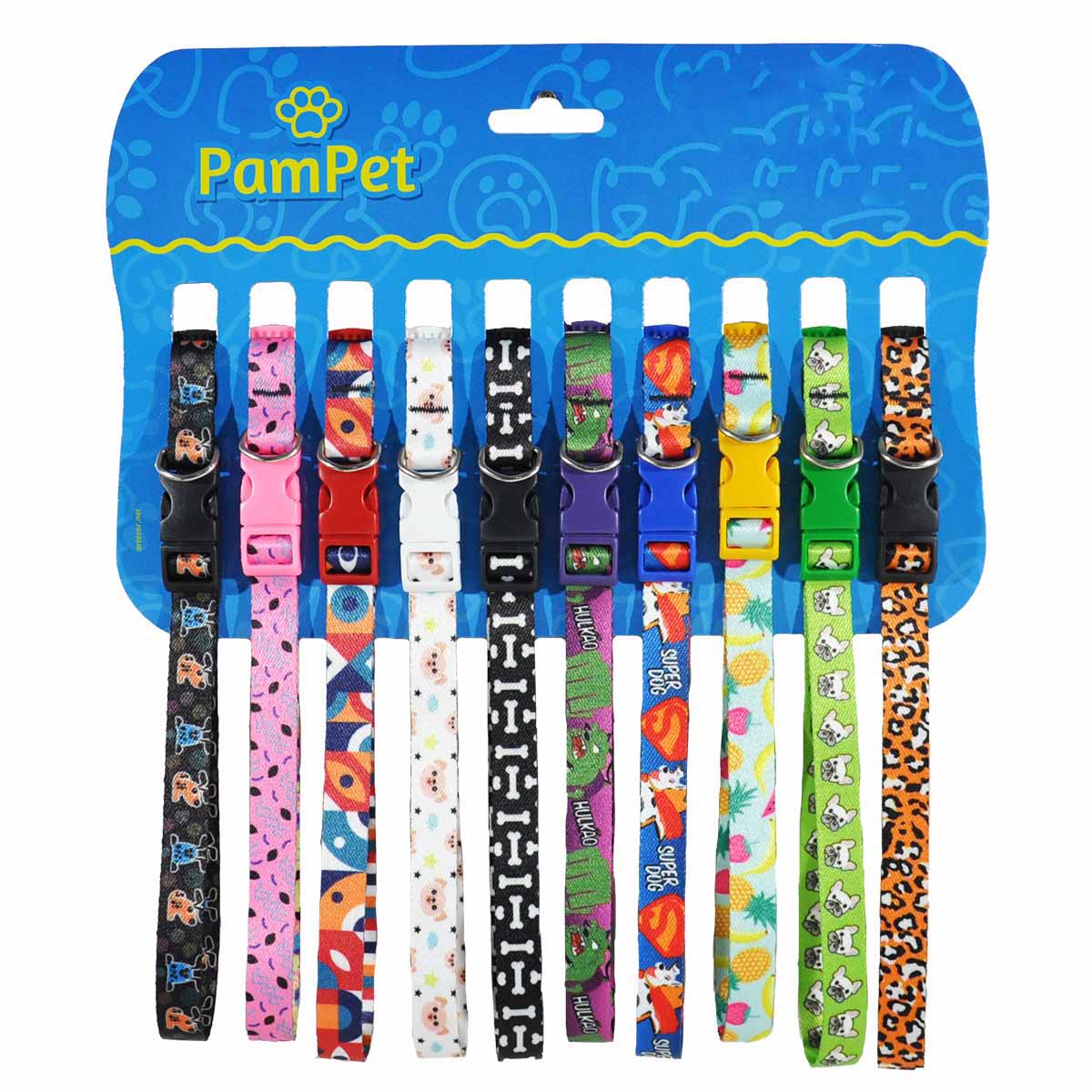 Coleira Seda para Cães P — 19 a 30cm — PandKi