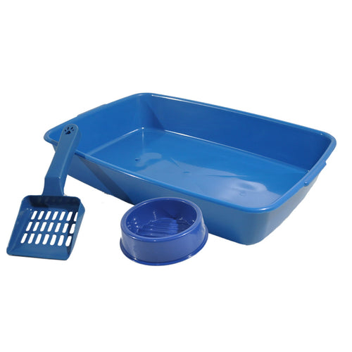 Kit Higiênico Gatos Bandeja Comedouro Pá — PandKi